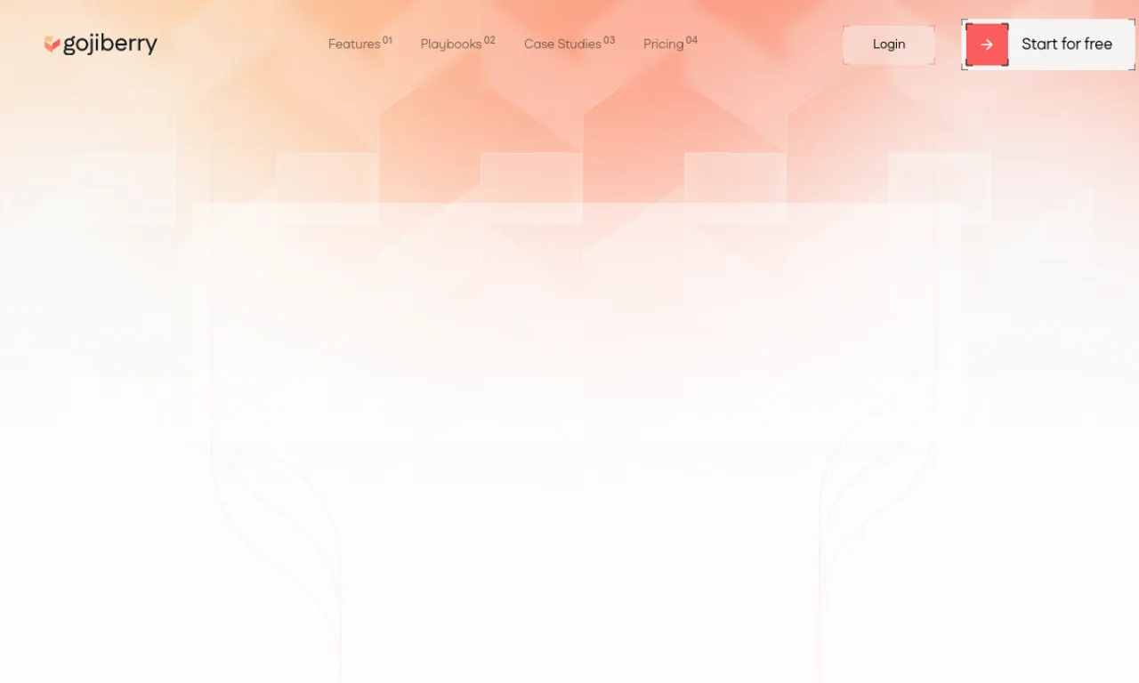 Screenshot of Gojiberry website