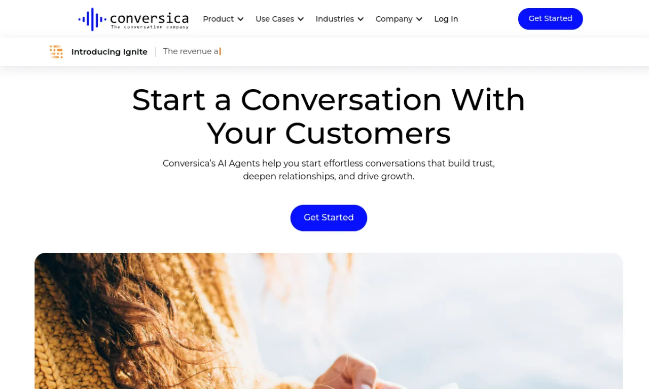Screenshot of Drift Auto / Conversica website