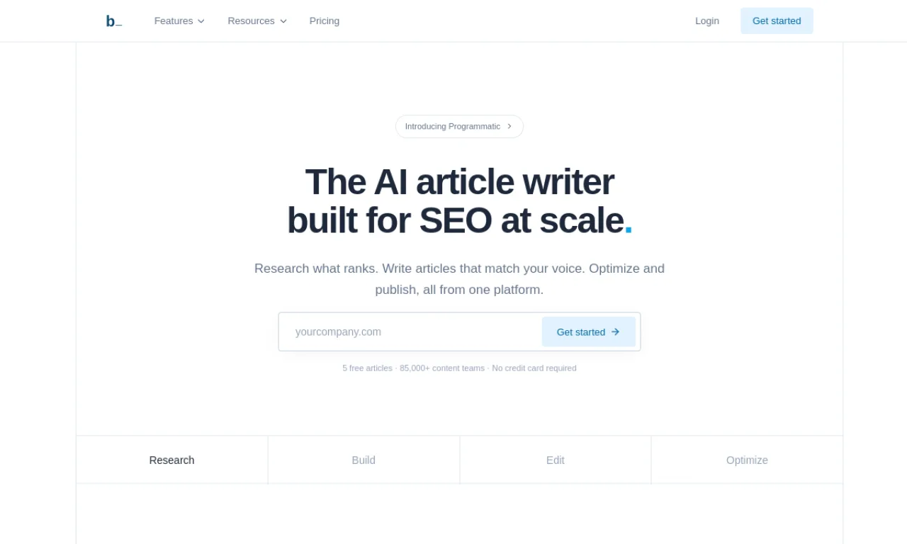 Screenshot of Byword website