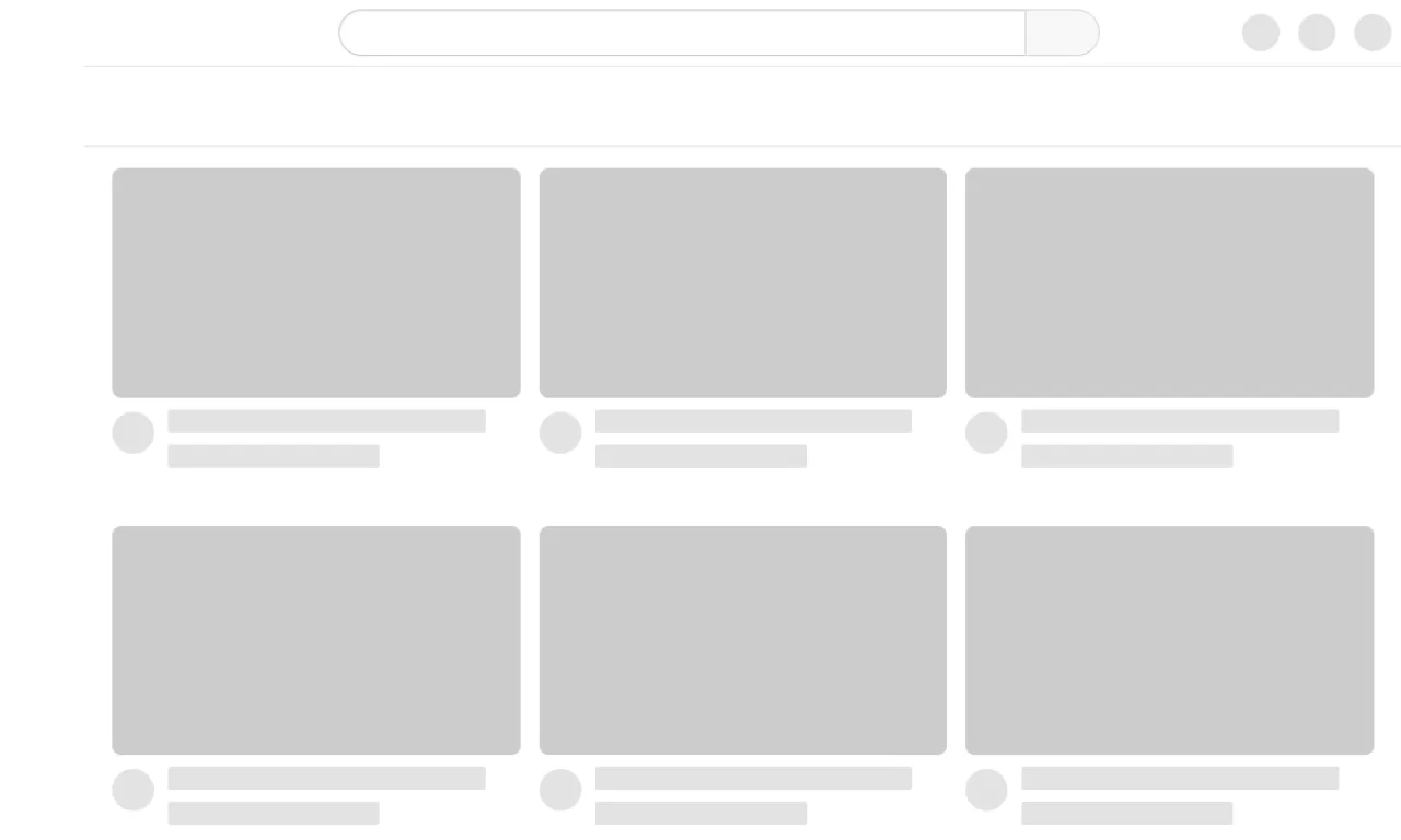 Screenshot of YouTube Shopping website