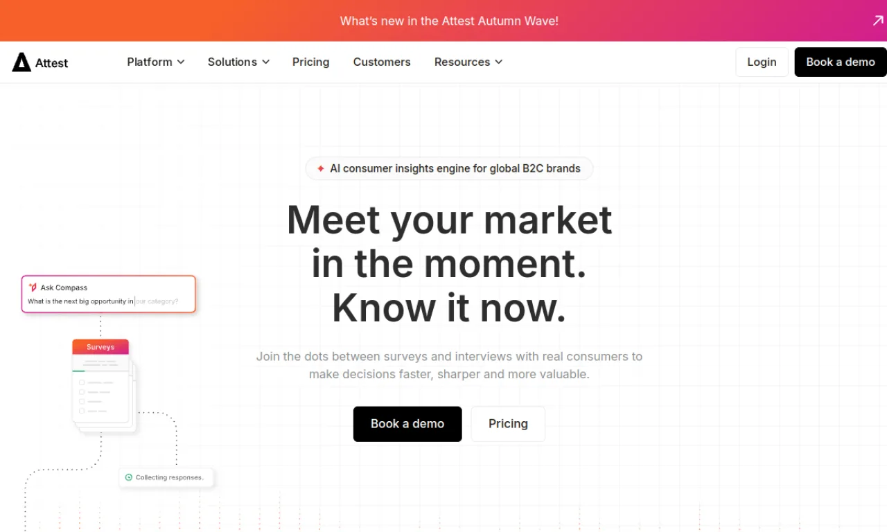 Screenshot of Attest website