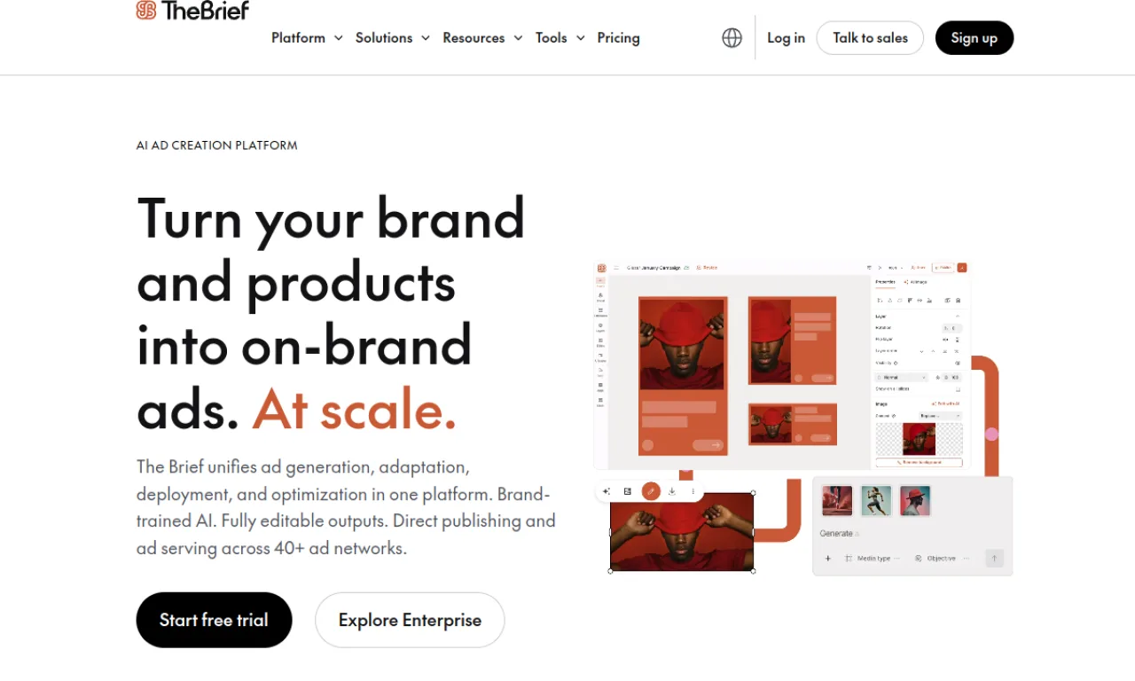 Screenshot of Creatopy website