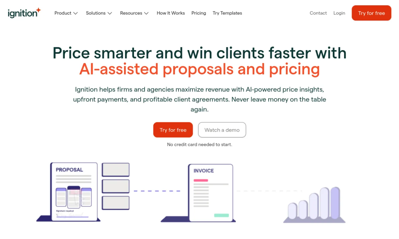 Screenshot of Practice Ignition / Ignition website