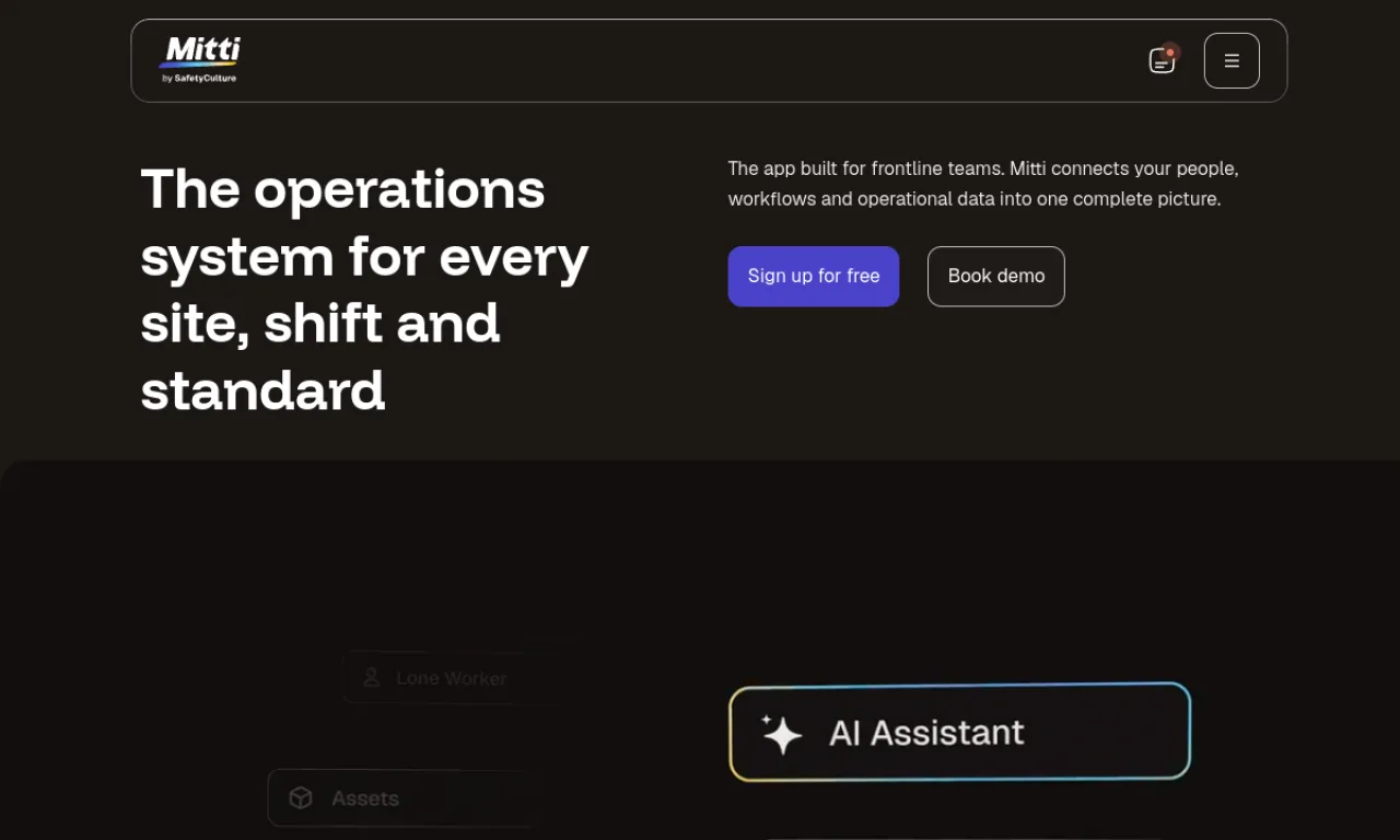Screenshot of SafetyCulture website