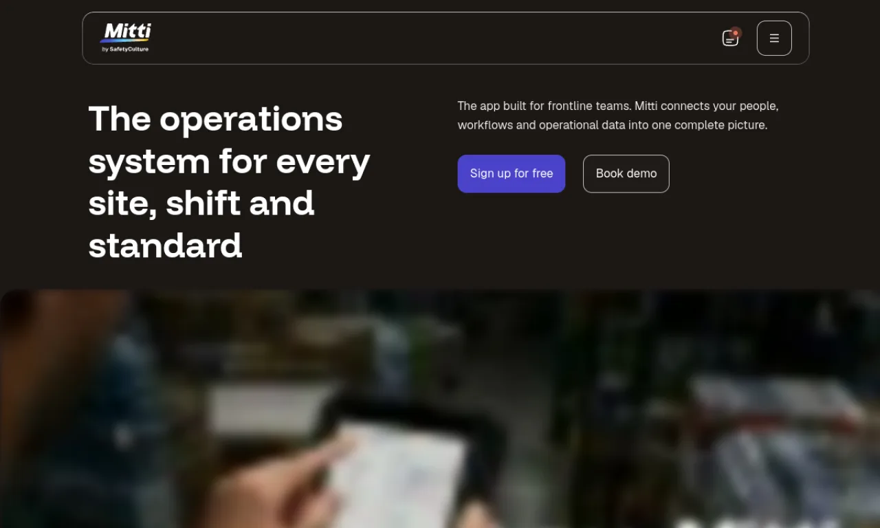 Screenshot of SafetyCulture website