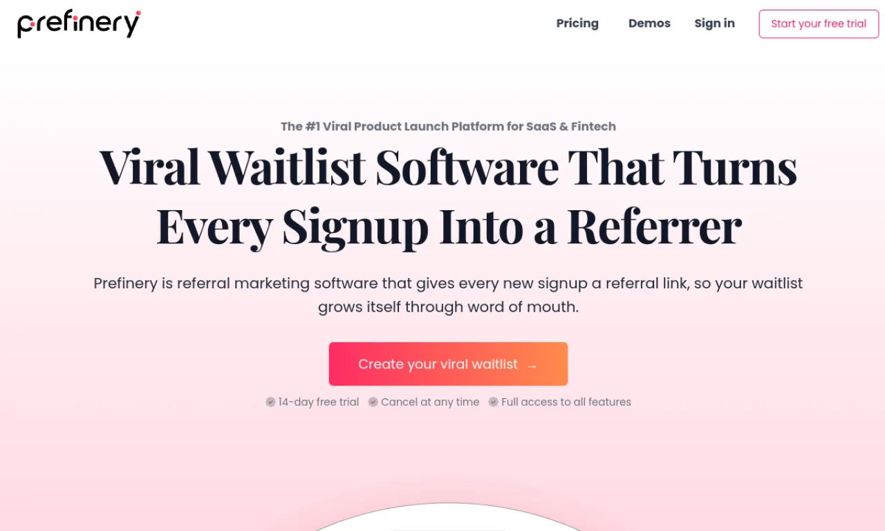 Screenshot of Maitre / Prefinery website