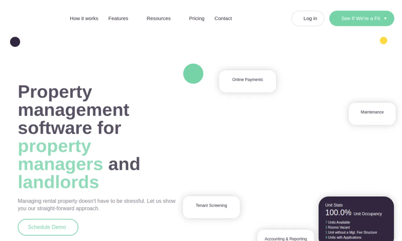 Screenshot of RentPost website