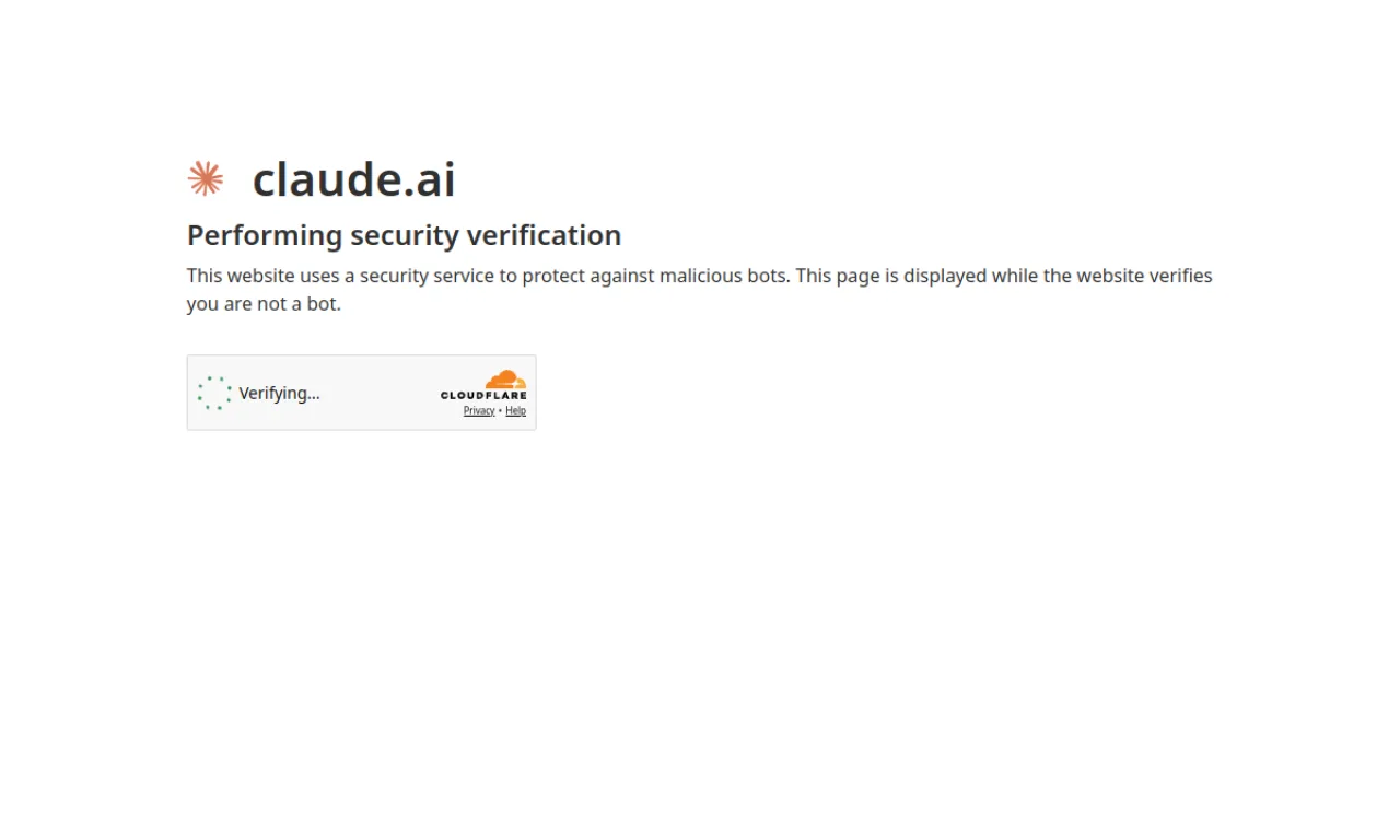 Screenshot of Claude (Anthropic) website