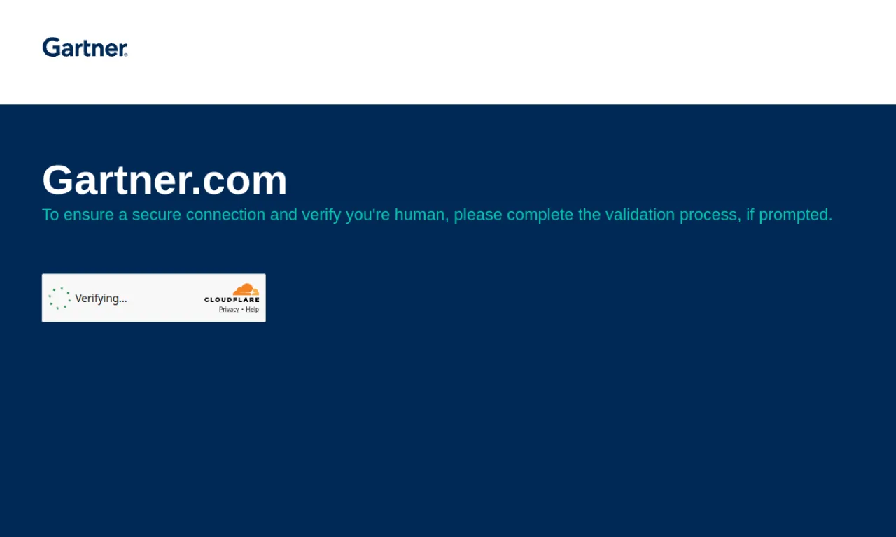 Screenshot of Gartner Peer Insights website