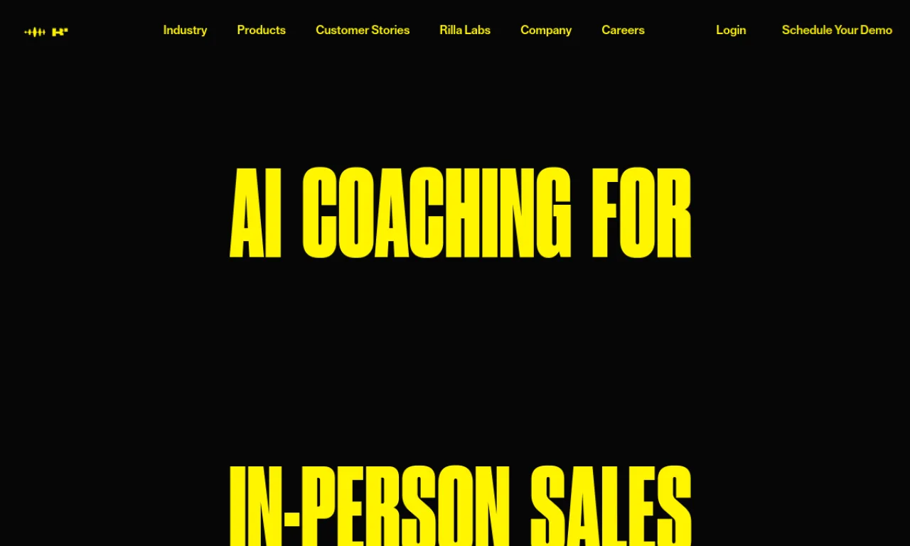 Screenshot of Rilla website