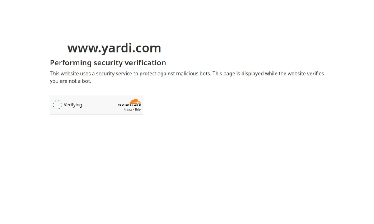 Screenshot of Yardi Voyager website