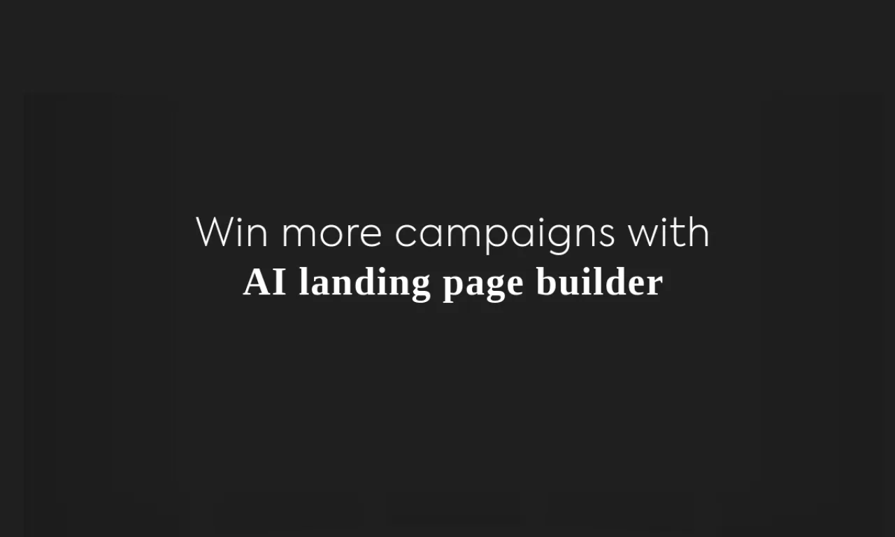 Screenshot of Landingi website
