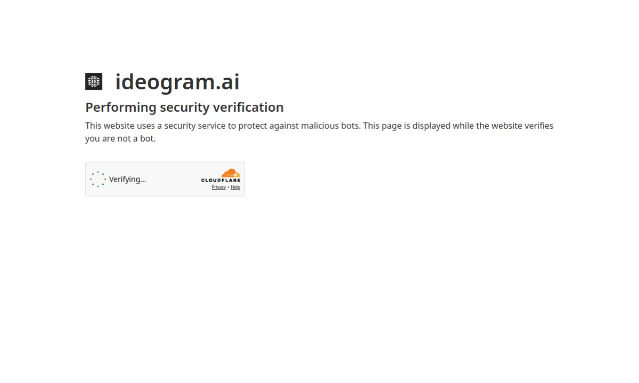 Screenshot of Ideogram website
