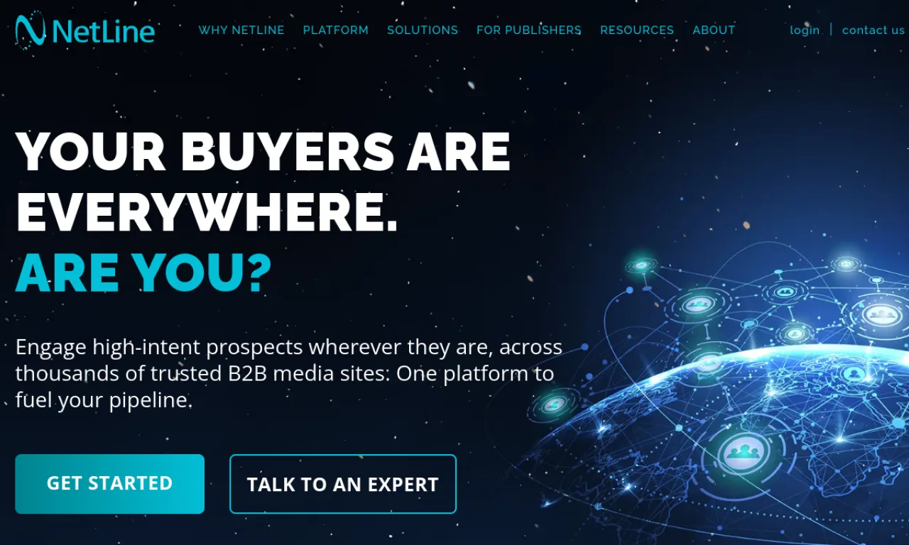 Screenshot of NetLine website