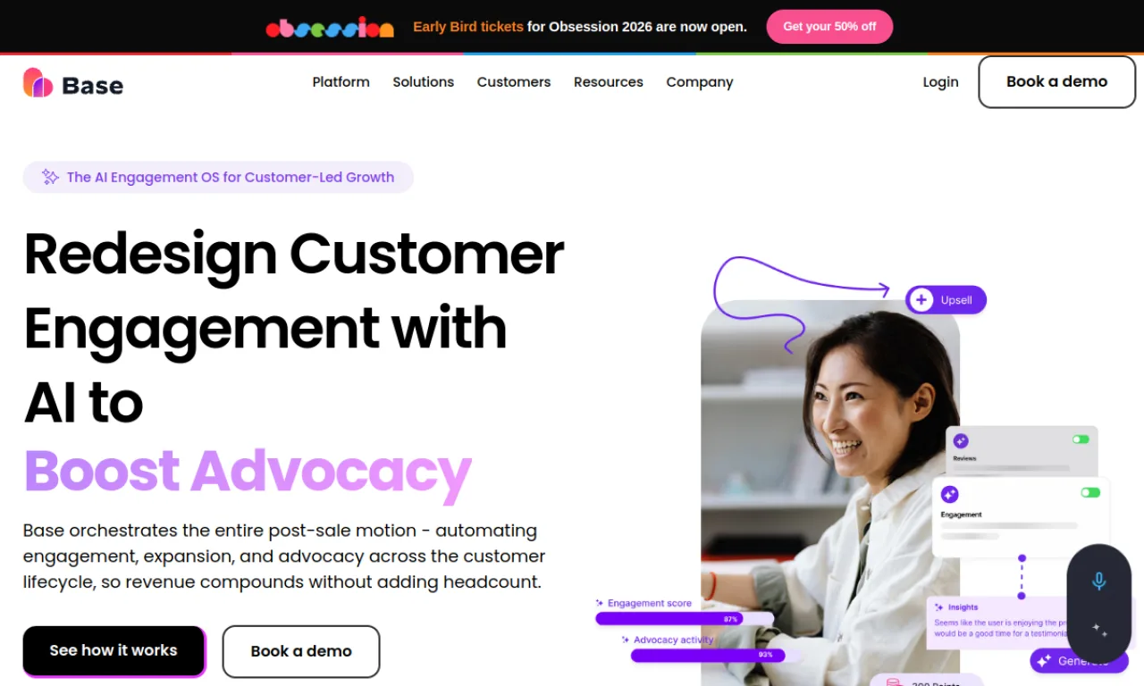 Screenshot of Base website