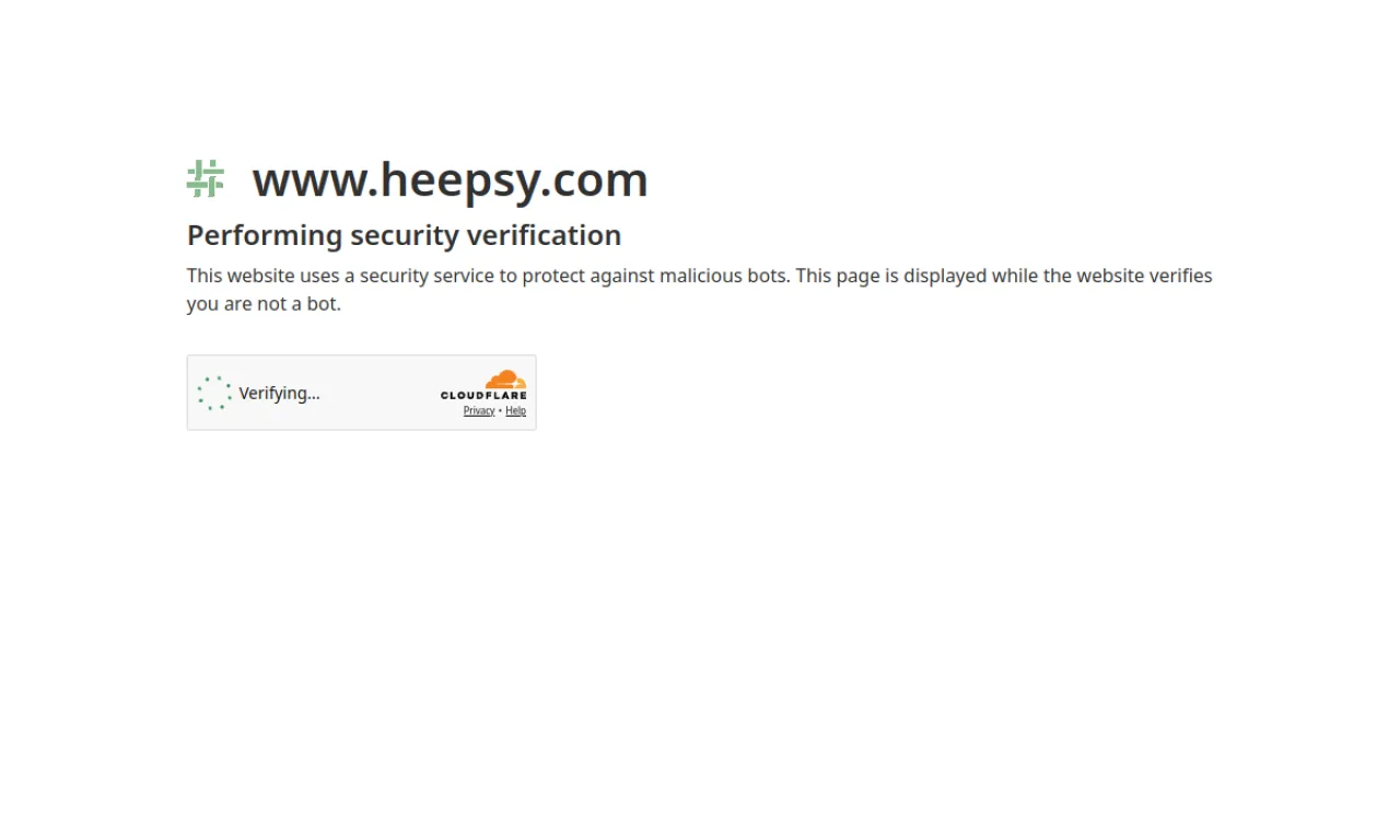 Screenshot of Heepsy website