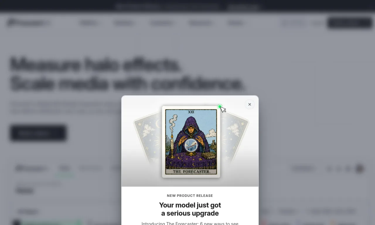 Screenshot of Provalytics / Prescient AI website