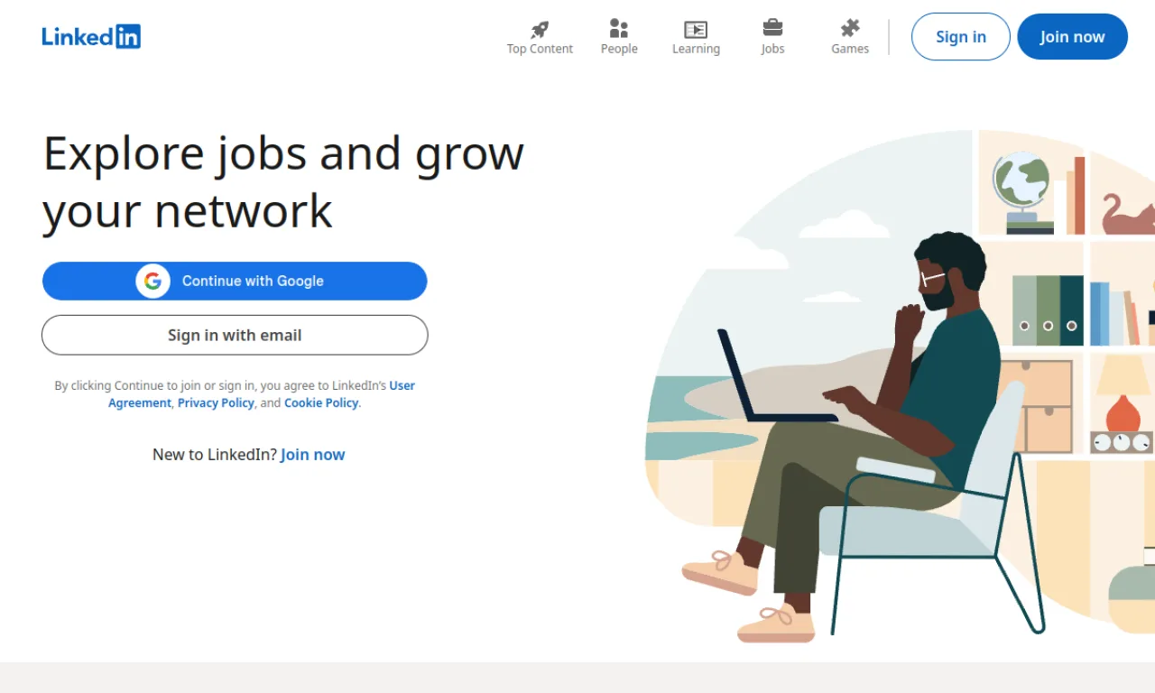 Screenshot of LinkedIn Campaign Manager website