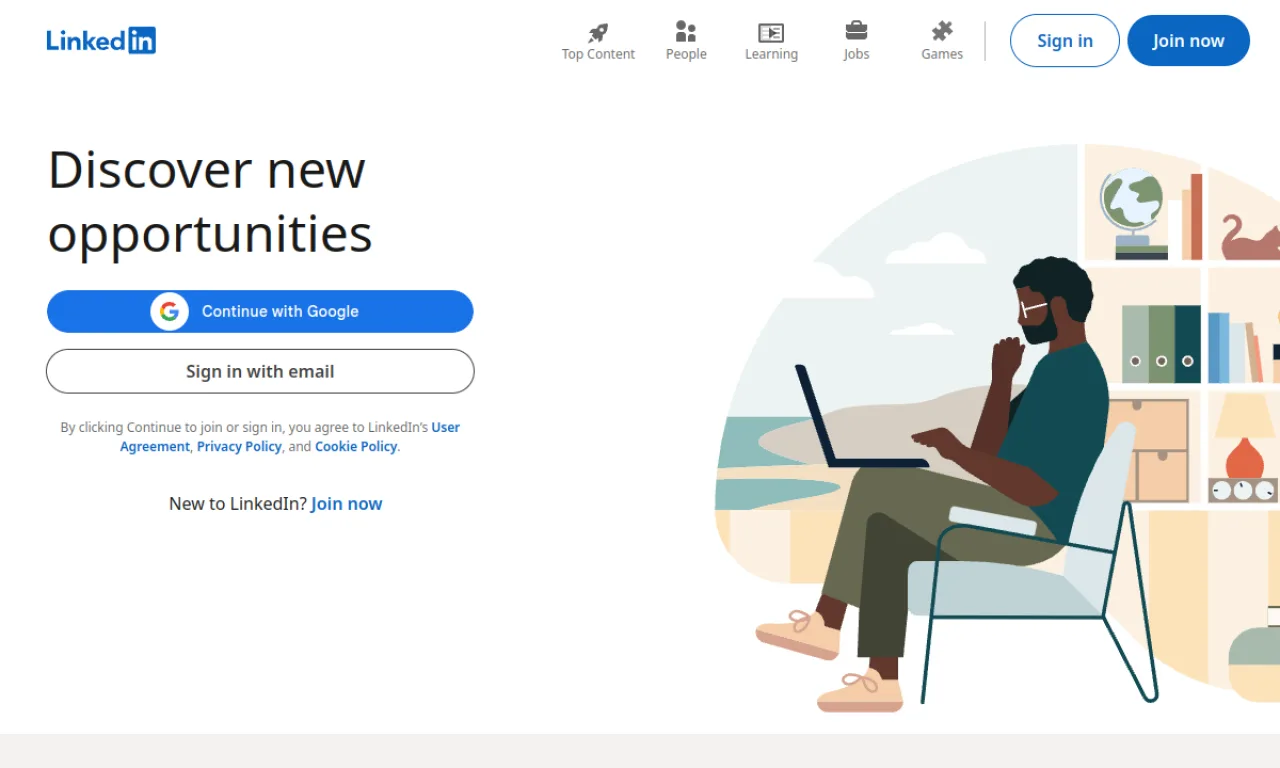 Screenshot of LinkedIn Campaign Manager website