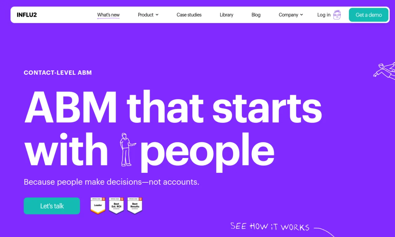 Screenshot of Influ2 Signals website