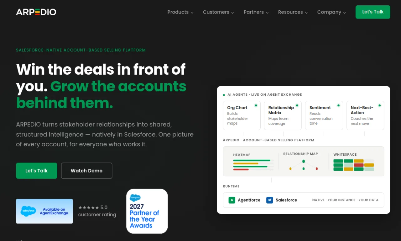 Screenshot of ARPEDIO website