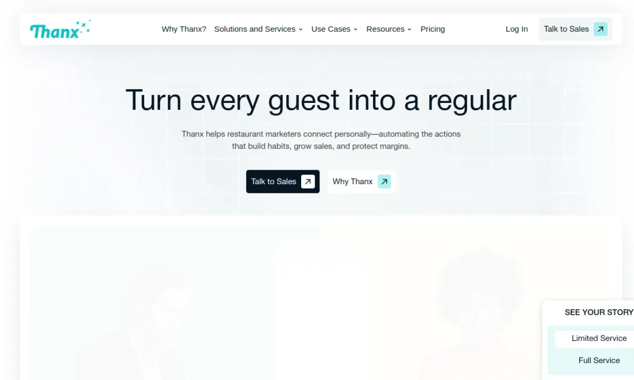 Screenshot of Spendgo / Thanx website