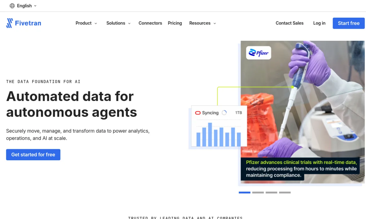 Screenshot of Census website