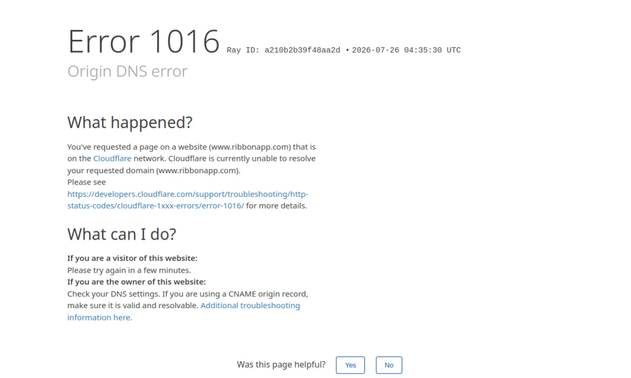 Screenshot of Ribbon / User Interviews website