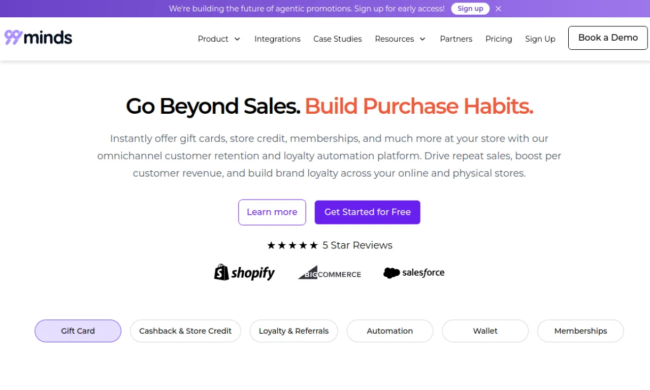 Screenshot of 99Minds website
