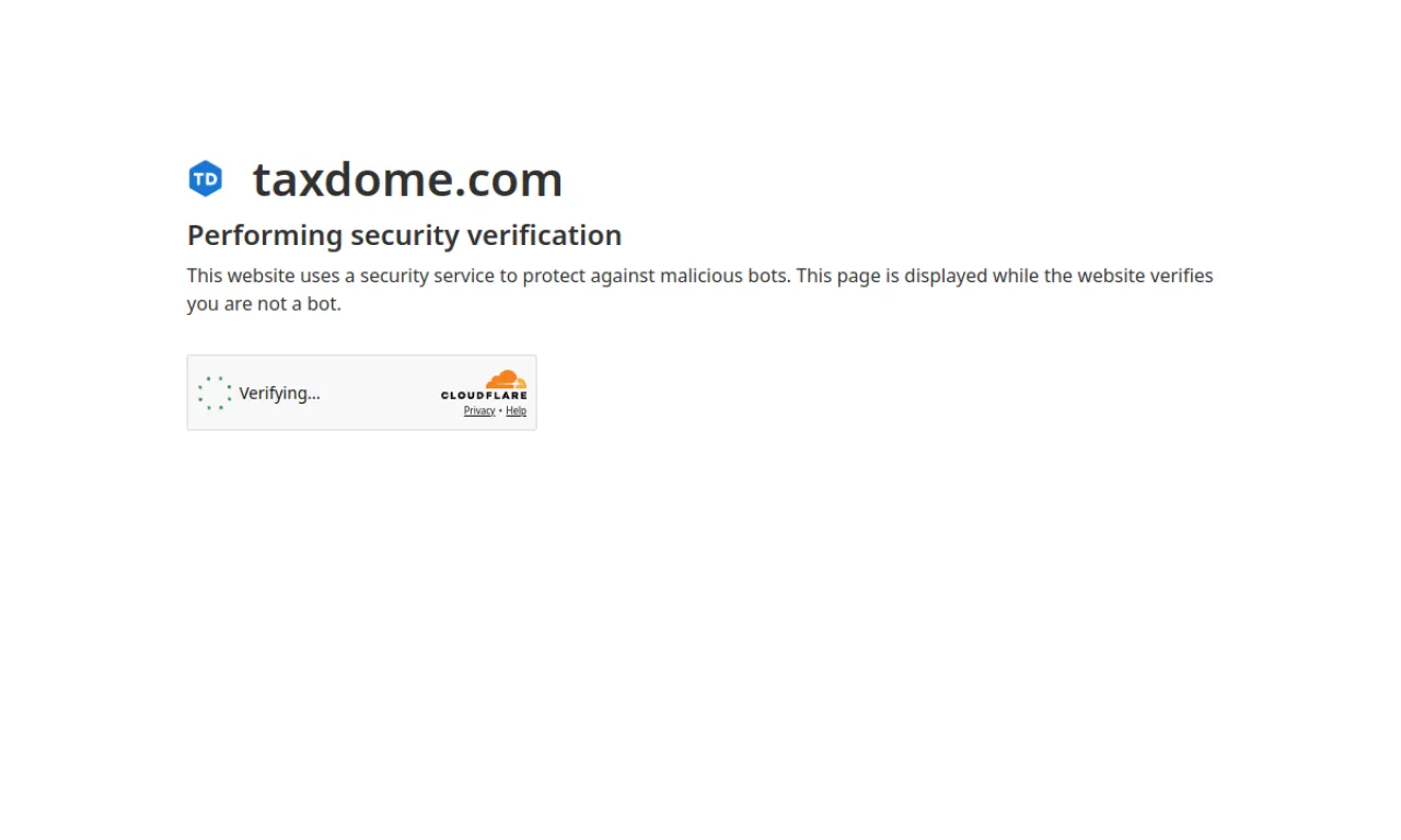 Screenshot of TaxDome website