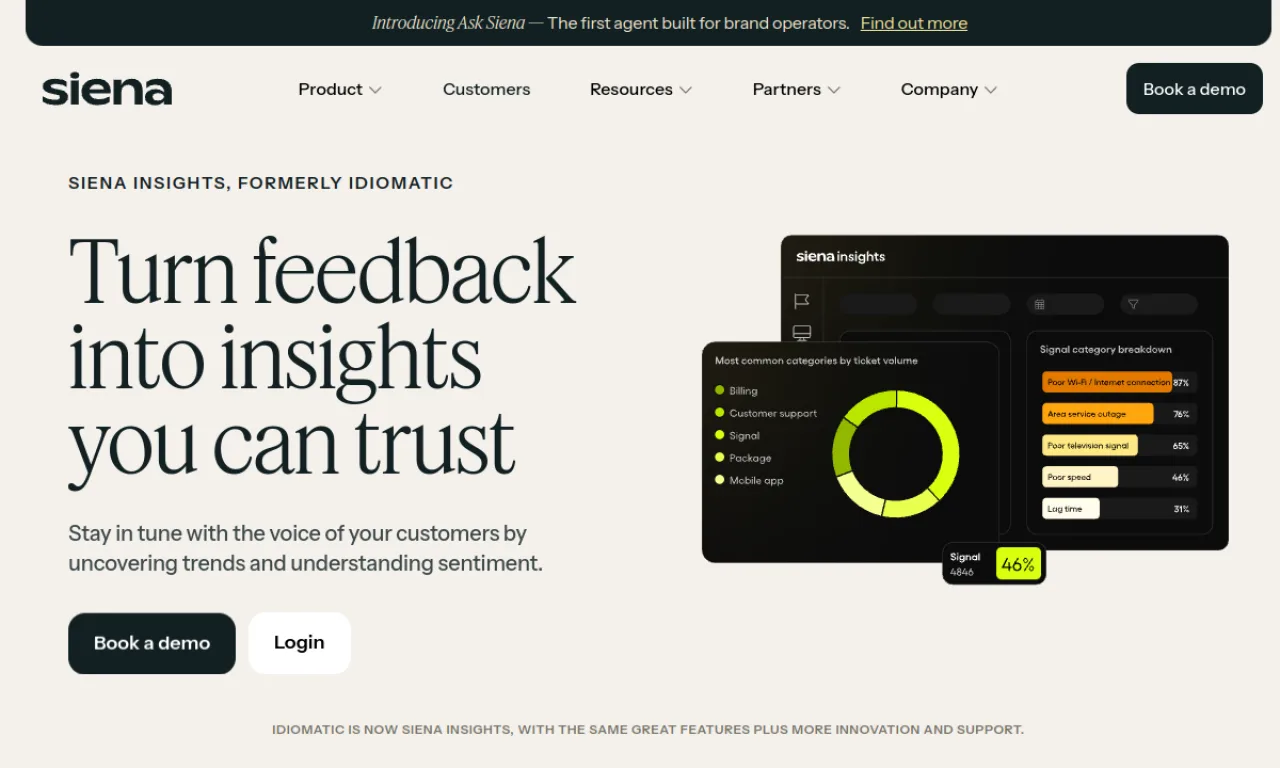 Screenshot of Idiomatic website