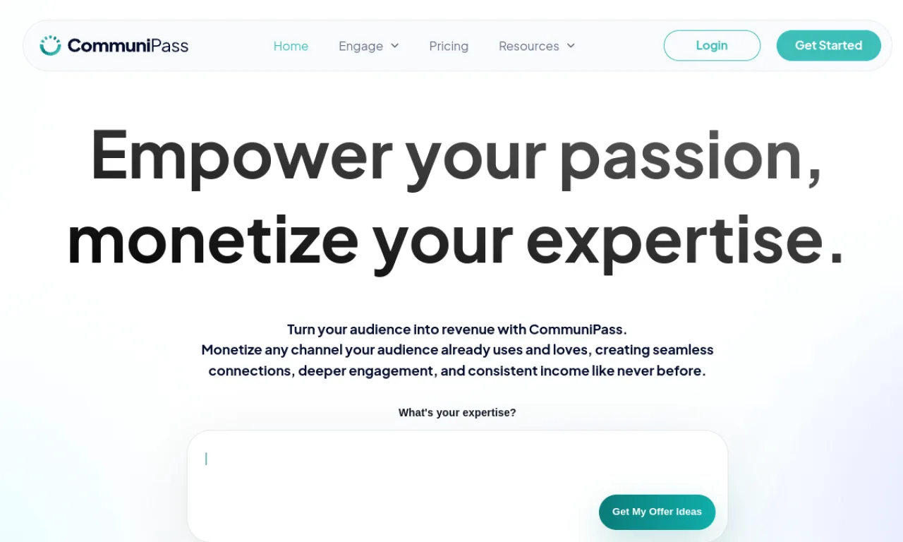 Screenshot of CommuniPass website