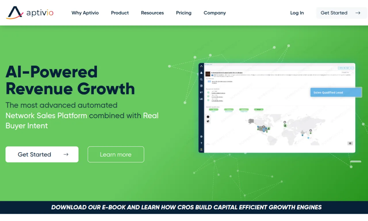 Screenshot of Aptivio website
