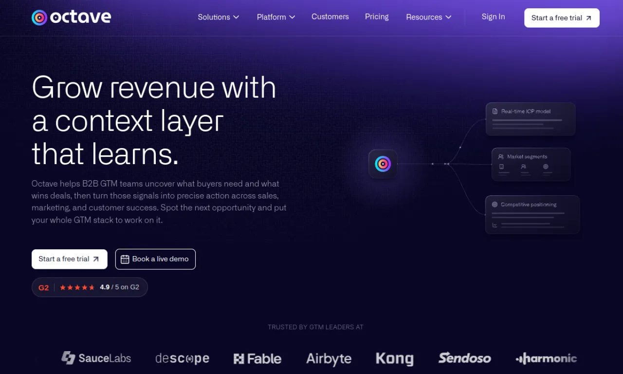 Screenshot of Fibbler / Octave messaging website