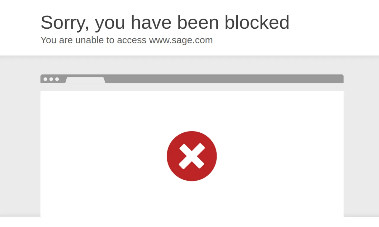 Screenshot of Sage Intacct website