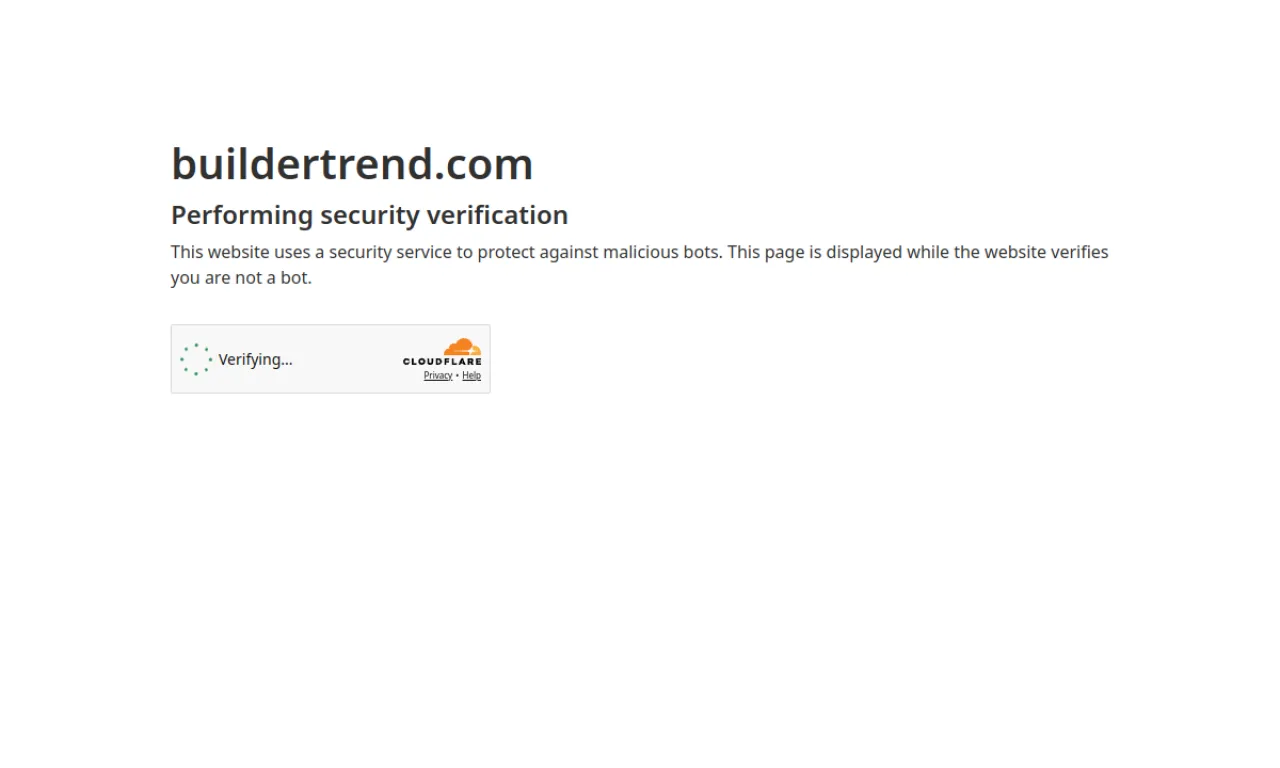 Screenshot of Buildertrend website