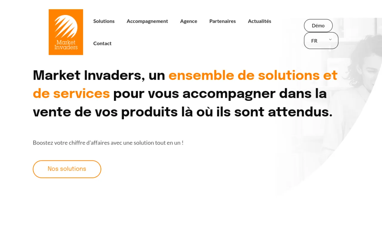 Screenshot of Market Invaders website