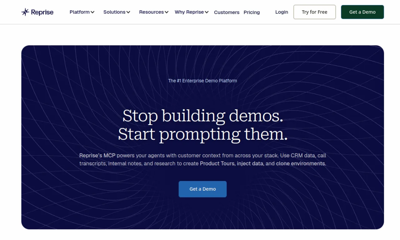 Screenshot of Saleo / Reprise website
