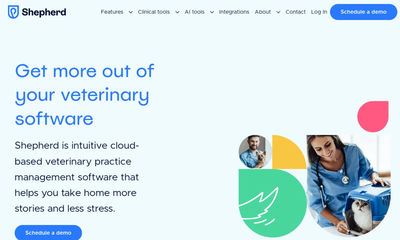 Screenshot of Shepherd website