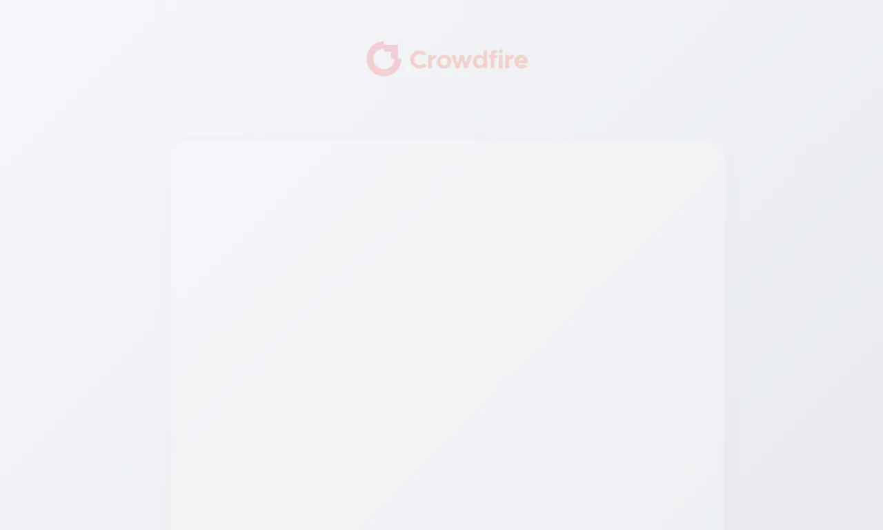 Screenshot of Crowdfire website