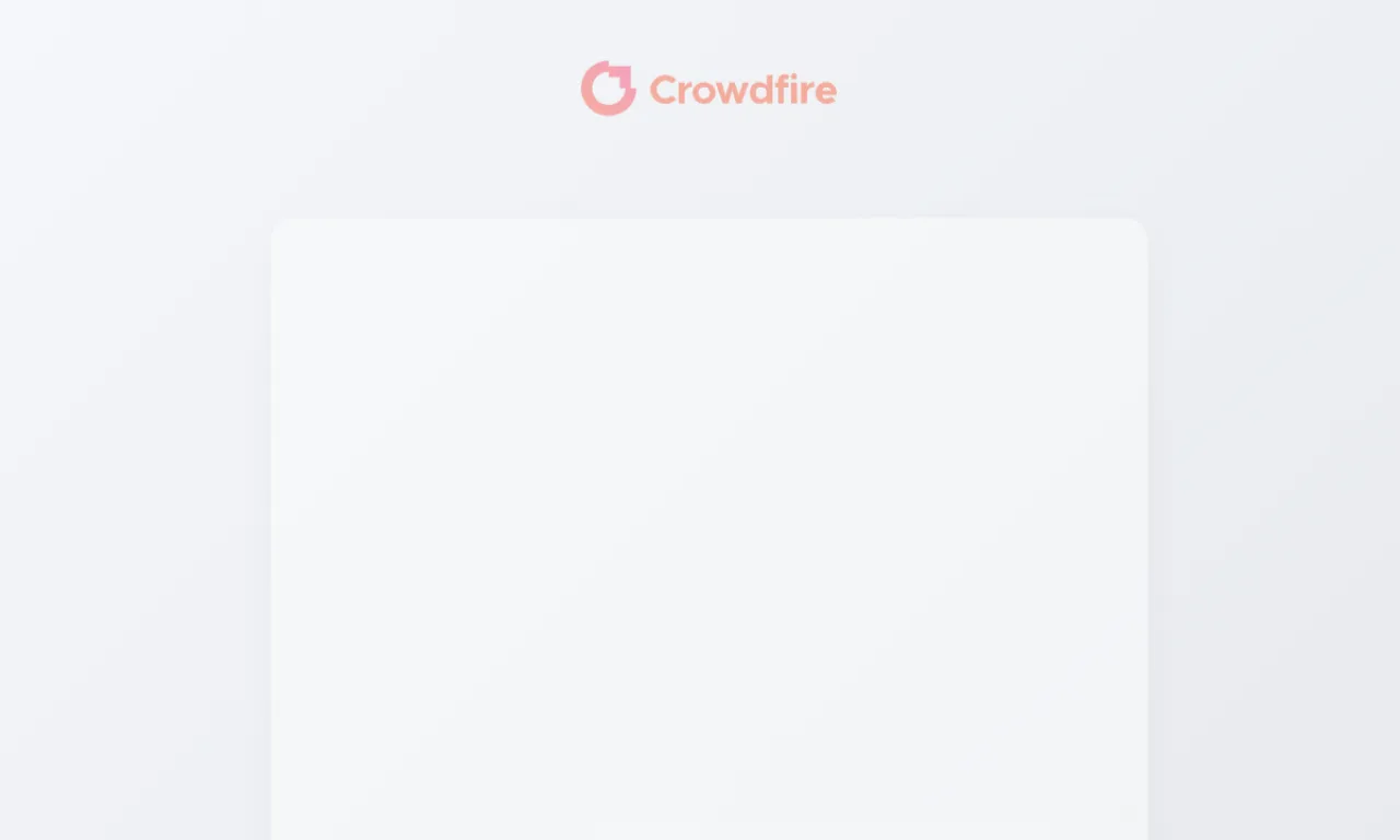 Screenshot of Crowdfire website