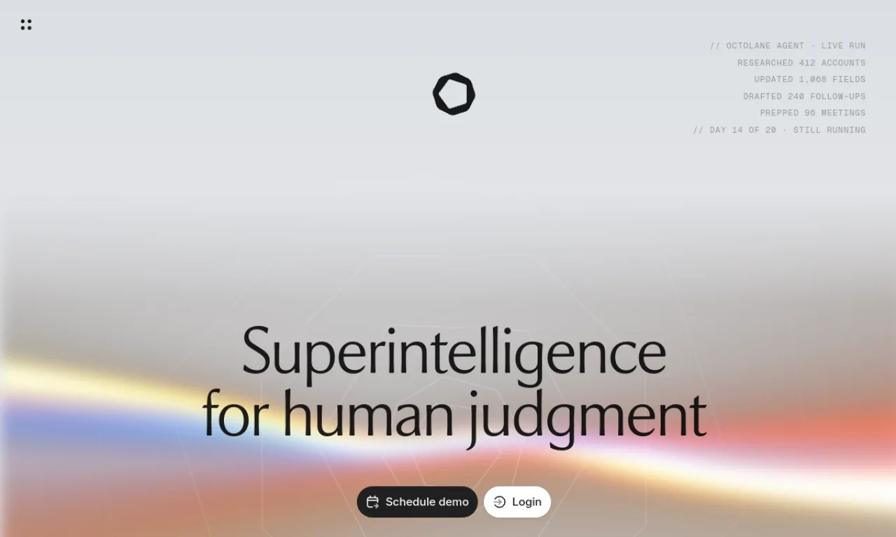 Screenshot of Octolane website