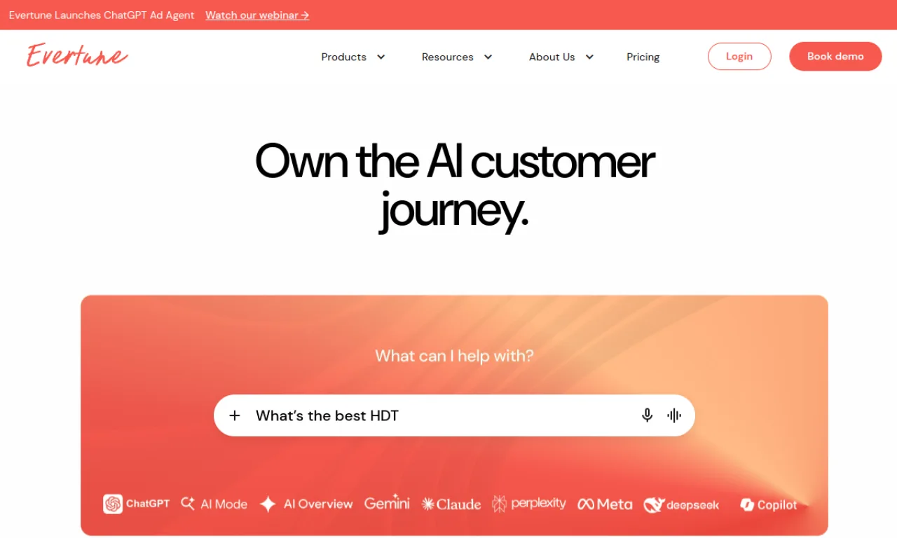 Screenshot of Gauge / Evertune website